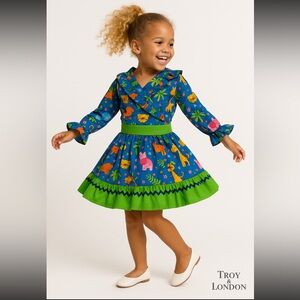 Colorful Animal Print Two-Piece Outfit